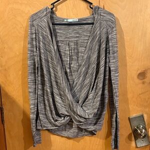 Maurice’s Charcoal Twist Front Blouse